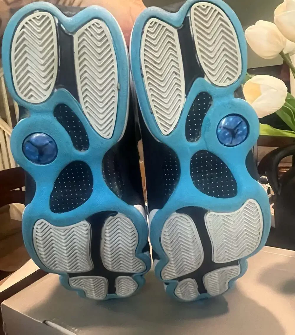 Air Jordan 13 Retro 'Obsidian' White/Dark Powder Blue